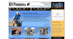 Desktop Screenshot of k9ponderosa.com