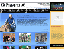 Tablet Screenshot of k9ponderosa.com